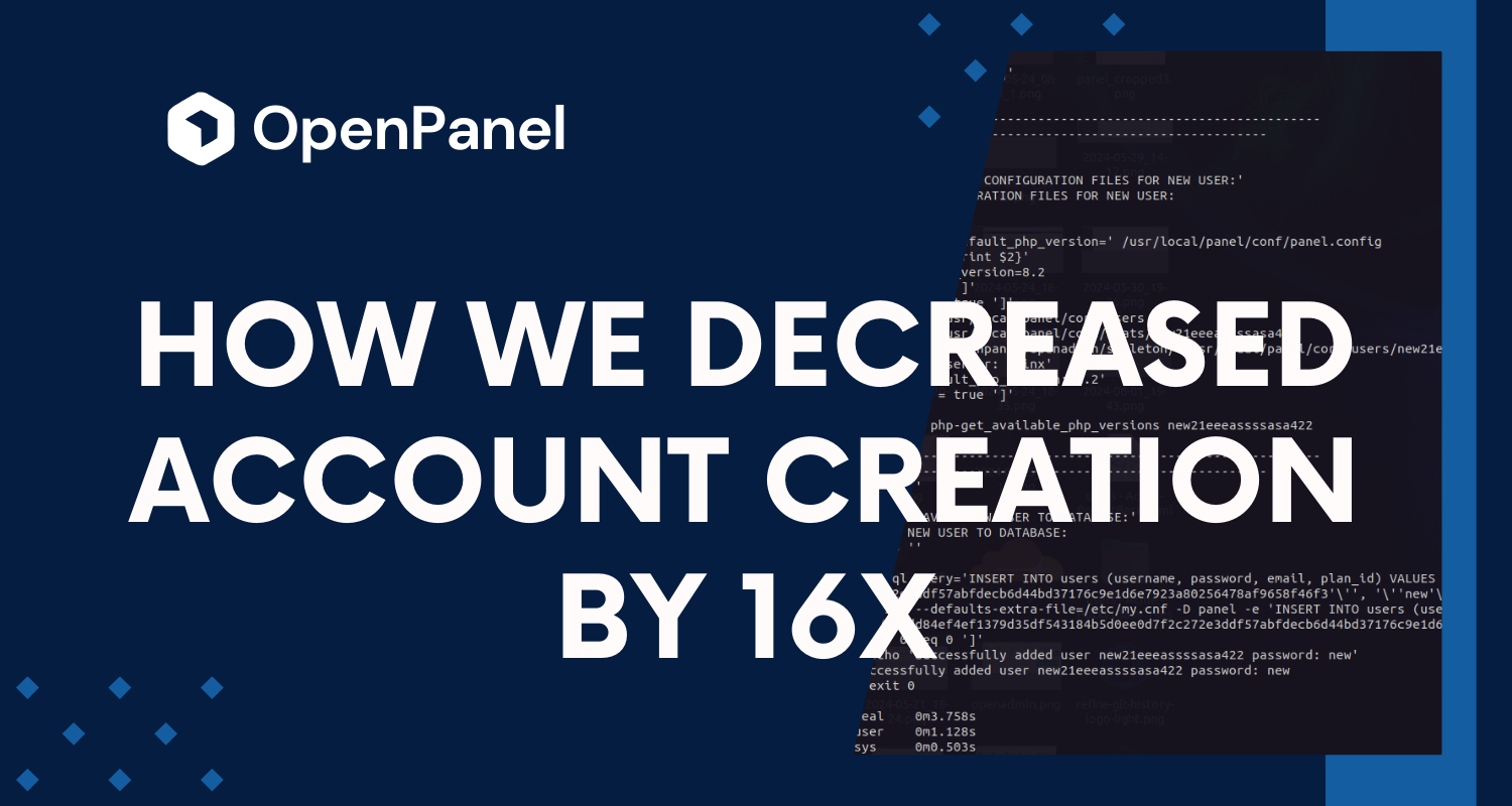 How we decreased account creation by 16x